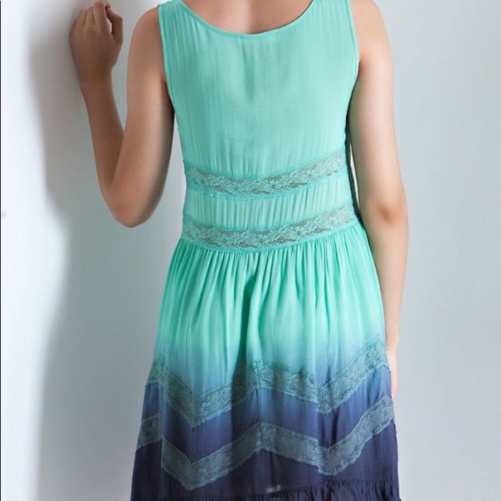 LAST ONE Mint ombre A-line Dress - Picture 4 of 5